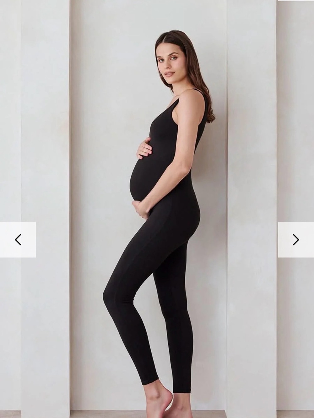 Maternity Seamless Black Jumpsuit